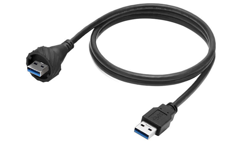 USB 3.0 公轉(zhuǎn)公數(shù)據(jù)線傳輸線防水廠家直銷